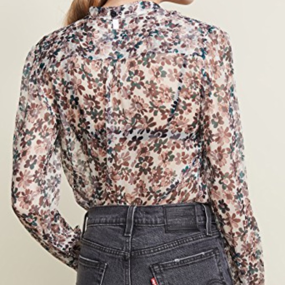 Rag & Bone Ivory Floral Susan Blouse - Picture 4 of 9